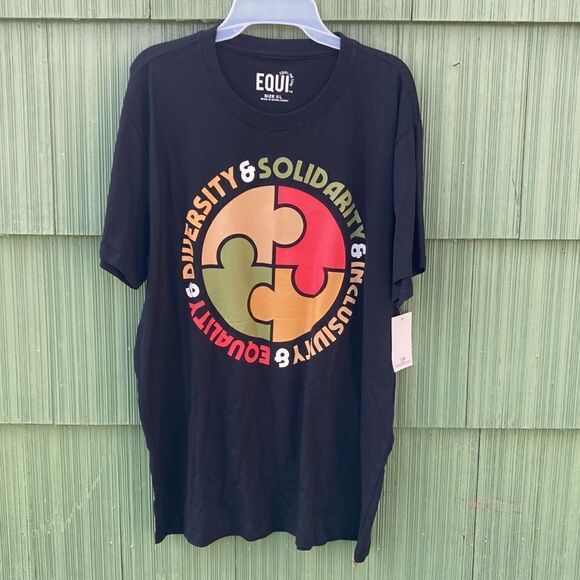 Women’s Men’s Equality & Stronger Together Short Sleeve T-shirts 2-Pack Size XL - Picture 5 of 7